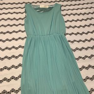 Mint pleated dress